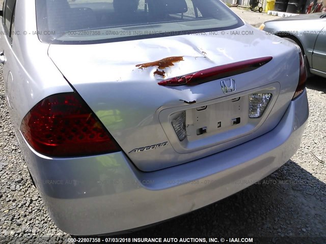 1HGCM56827A060282 - 2007 HONDA ACCORD EX SILVER photo 6