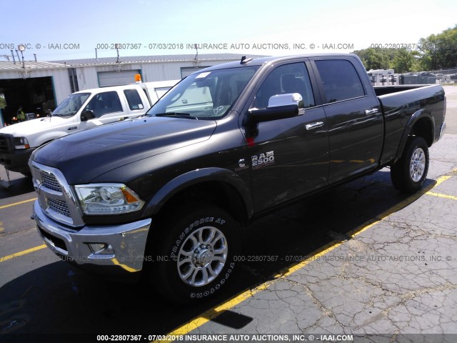 3C6UR5FL1HG759339 - 2017 RAM 2500 LARAMIE GRAY photo 2