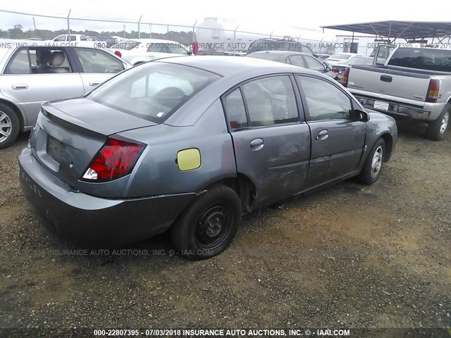 1G8AJ54F94Z216129 - 2004 SATURN ION LEVEL 2 GRAY photo 4