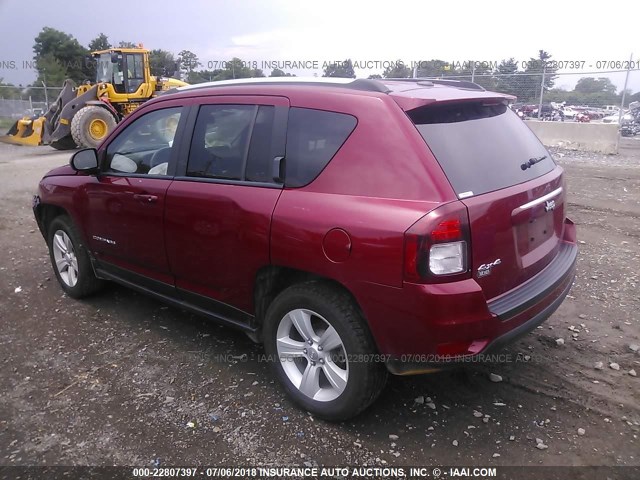 1C4NJDBB2GD713011 - 2016 JEEP COMPASS SPORT MAROON photo 3