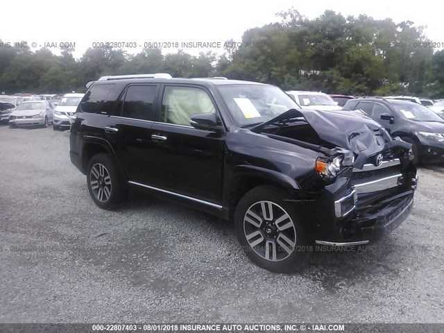 JTEBU5JR9J5514114 - 2018 TOYOTA 4RUNNER SR5 PREM/LTDL/TRAIL/TRD BLACK photo 1