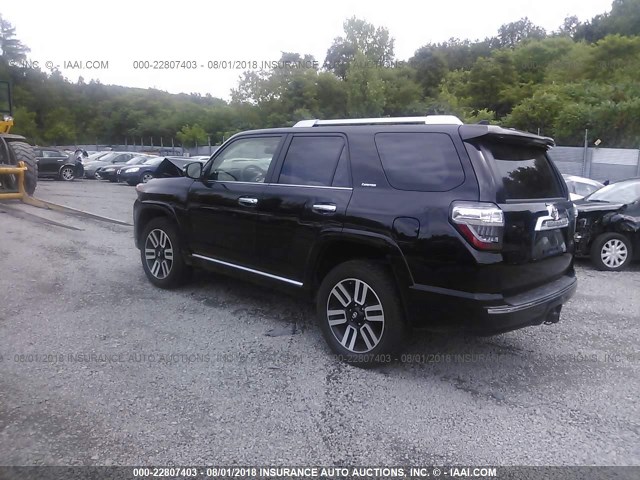 JTEBU5JR9J5514114 - 2018 TOYOTA 4RUNNER SR5 PREM/LTDL/TRAIL/TRD BLACK photo 3