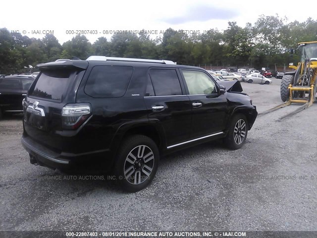 JTEBU5JR9J5514114 - 2018 TOYOTA 4RUNNER SR5 PREM/LTDL/TRAIL/TRD BLACK photo 4