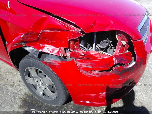 KL1TD56E59B385629 - 2009 CHEVROLET AVEO LS/LT 红色 照片 6