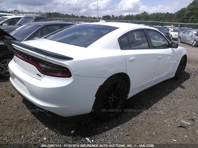 2C3CDXCT8HH609414 - 2017 DODGE CHARGER R/T WHITE photo 4