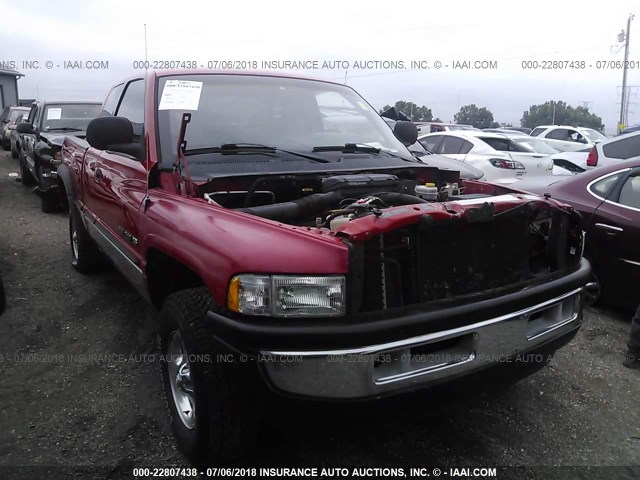 1B7HF13YXWJ182429 - 1998 DODGE RAM 1500 RED photo 1