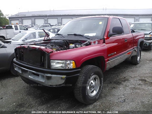 1B7HF13YXWJ182429 - 1998 DODGE RAM 1500 RED photo 2