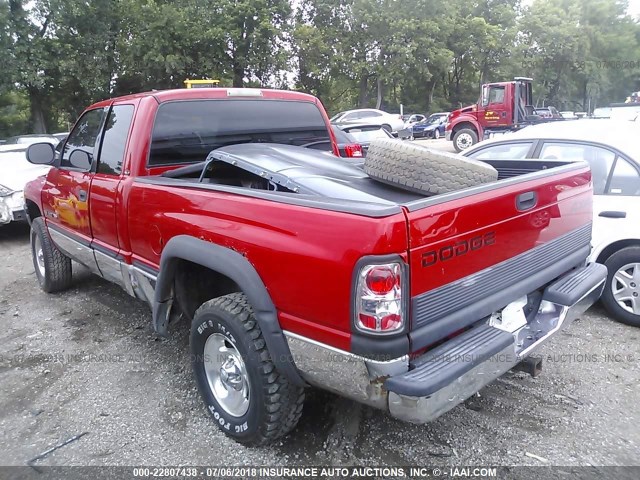 1B7HF13YXWJ182429 - 1998 DODGE RAM 1500 RED photo 3