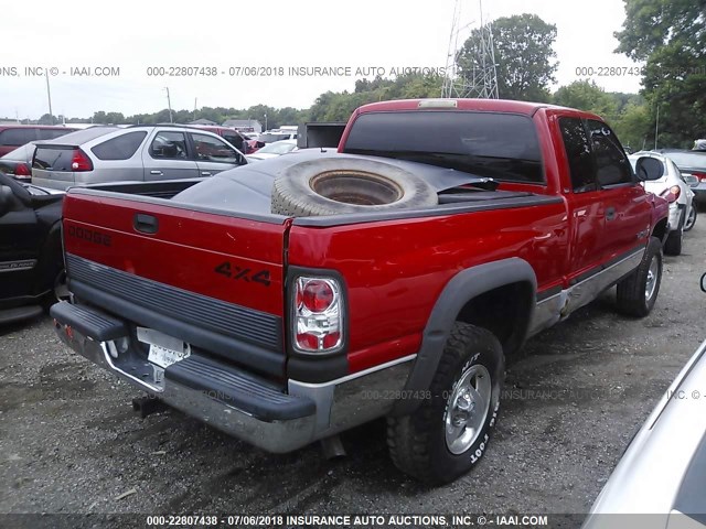 1B7HF13YXWJ182429 - 1998 DODGE RAM 1500 RED photo 4