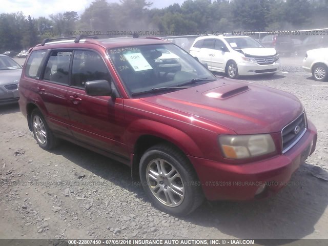 JF1SG69684H704765 - 2004 SUBARU FORESTER 2.5XT RED photo 1