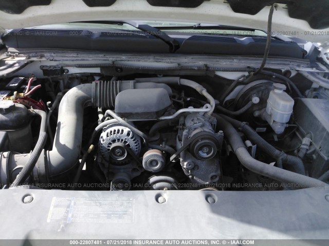 1GCEC14X77Z601230 - 2007 CHEVROLET SILVERADO C1500 CLASSIC WHITE photo 10