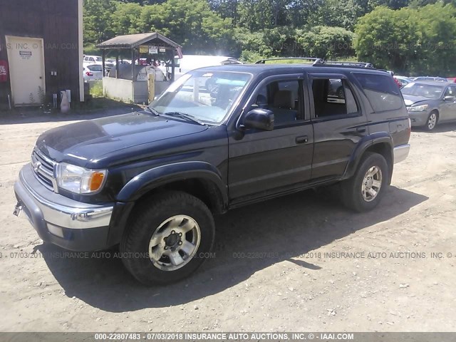 JT3HN86R8Y0275558 - 2000 TOYOTA 4RUNNER SR5 BLACK photo 2