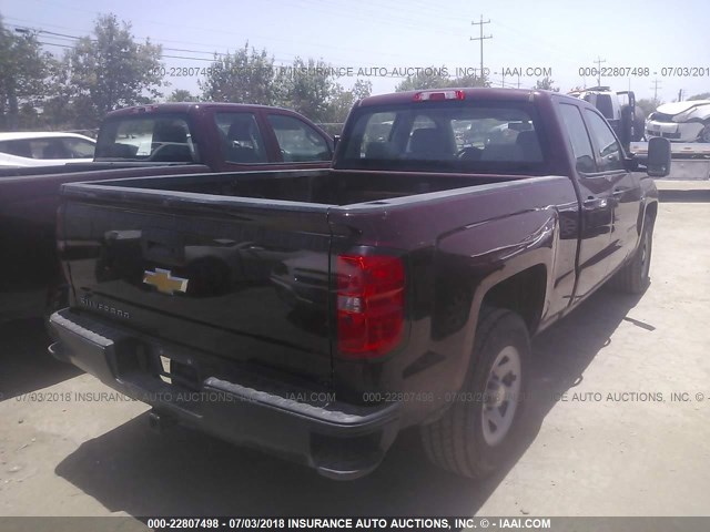 1GCRCPEC6EZ291553 - 2014 CHEVROLET SILVERADO C1500 MAROON photo 4