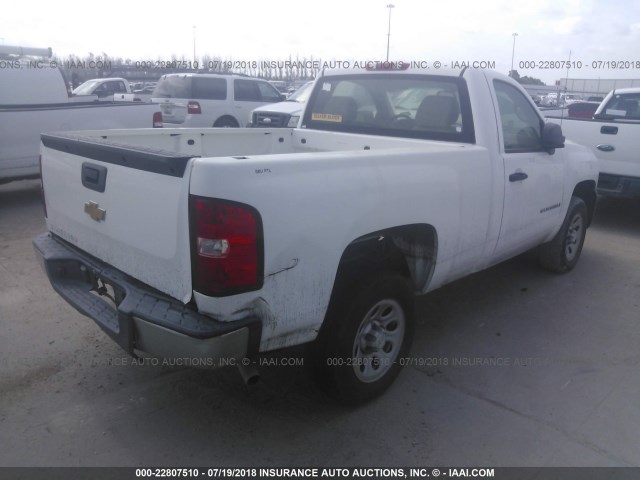 1GCEC14X47Z606143 - 2007 CHEVROLET SILVERADO C1500 CLASSIC WHITE photo 4