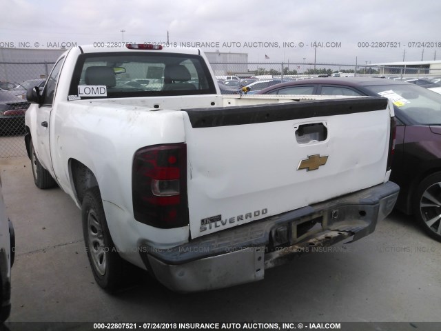 1GCEC14X77Z606587 - 2007 CHEVROLET SILVERADO C1500 CLASSIC WHITE photo 3