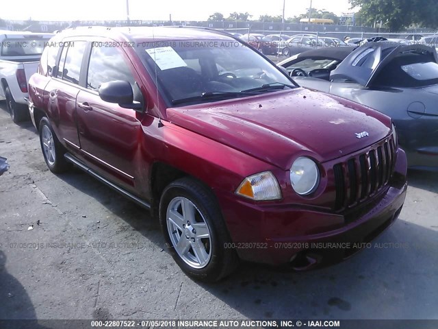 1J4NF4FB5AD518243 - 2010 JEEP COMPASS SPORT RED photo 1