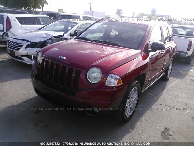 1J4NF4FB5AD518243 - 2010 JEEP COMPASS SPORT RED photo 2