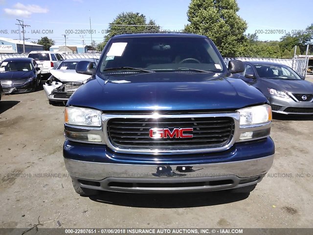 1GKEK13ZX2J168391 - 2002 GMC YUKON Dark Blue photo 6