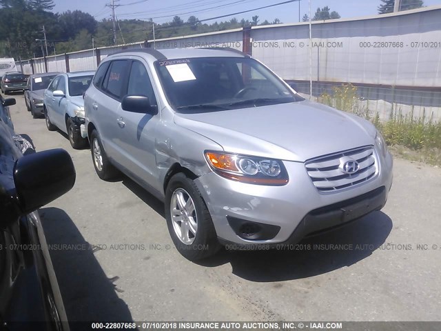 5NMSGDAB5AH370602 - 2010 HYUNDAI SANTA FE GLS SILVER photo 1