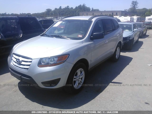 5NMSGDAB5AH370602 - 2010 HYUNDAI SANTA FE GLS SILVER photo 2