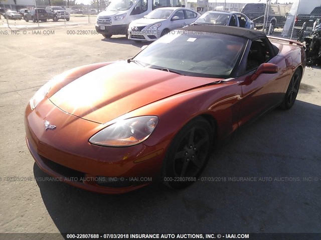 1G1YY34U755126708 - 2005 CHEVROLET CORVETTE ORANGE photo 2