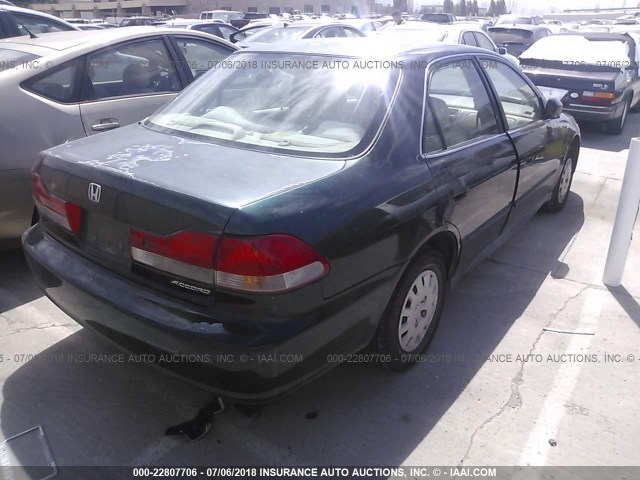 1HGCF86681A087696 - 2001 HONDA ACCORD VALUE GREEN photo 4