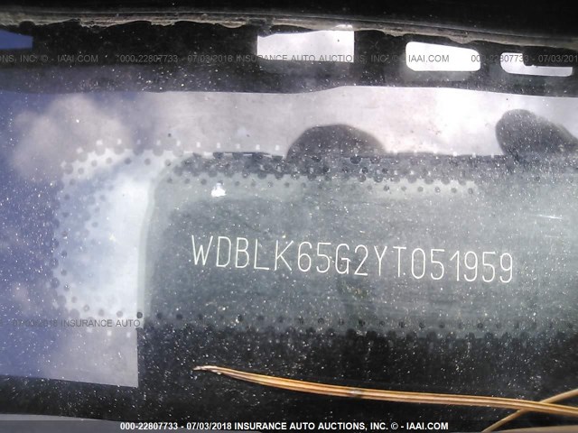 WDBLK65G2YT051959 - 2000 MERCEDES-BENZ CLK 320 BLUE photo 9