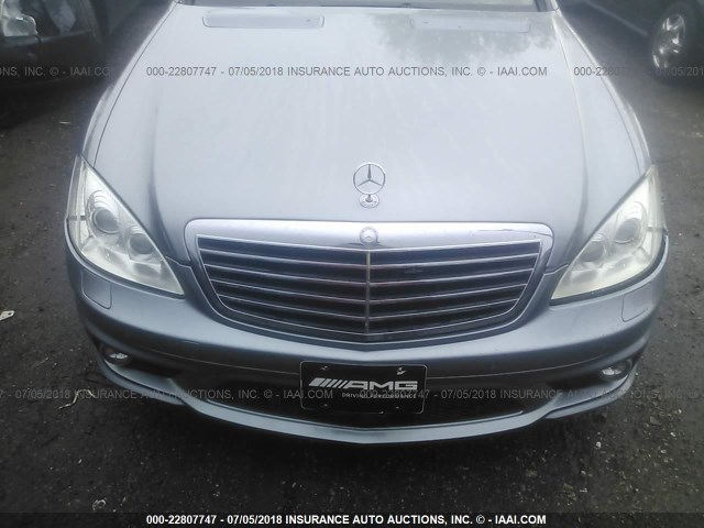 WDDNG77X88A152150 - 2008 MERCEDES-BENZ S 63 AMG SILVER photo 6