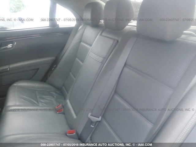 WDDNG77X88A152150 - 2008 MERCEDES-BENZ S 63 AMG SILVER photo 8