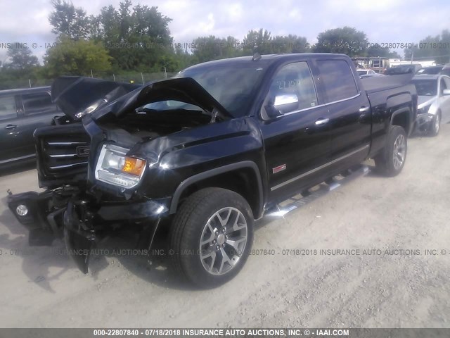 3GTU2UEC2EG498162 - 2014 GMC SIERRA K1500 SLE BLACK photo 2