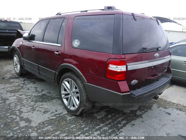 1FMJU1HT8FEF36425 - 2015 FORD EXPEDITION XLT/KING RANCH RED photo 3