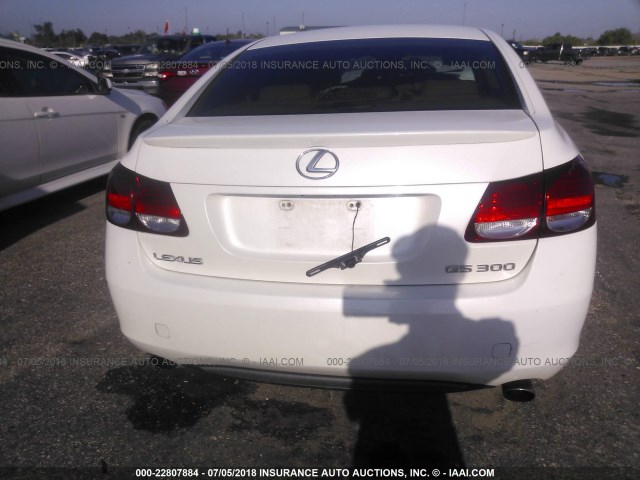 JTHBH96S165017270 - 2006 LEXUS GS GENERATION 200 300 WHITE photo 6