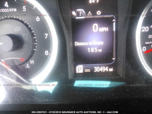 4T1BF1FK4HU703445 - 2017 TOYOTA CAMRY RED photo 7