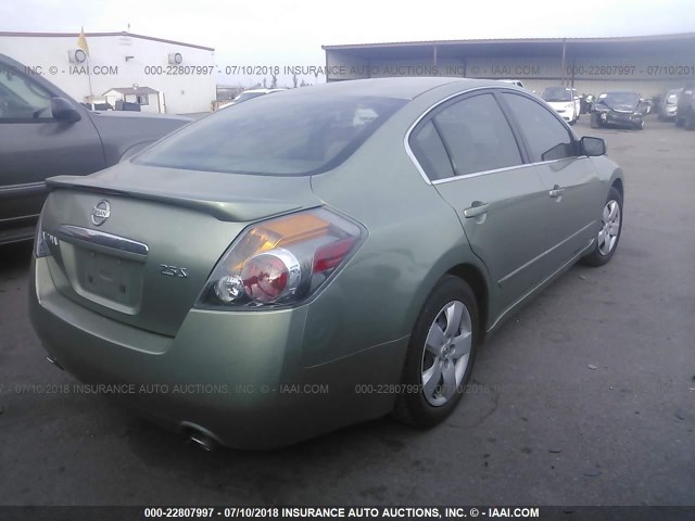 1N4AL21E47N465255 - 2007 NISSAN ALTIMA 2.5/2.5S GREEN photo 4