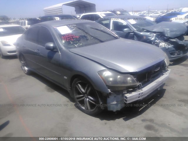 JNKBY01E36M205596 - 2006 INFINITI M45 SPORT GRAY photo 1