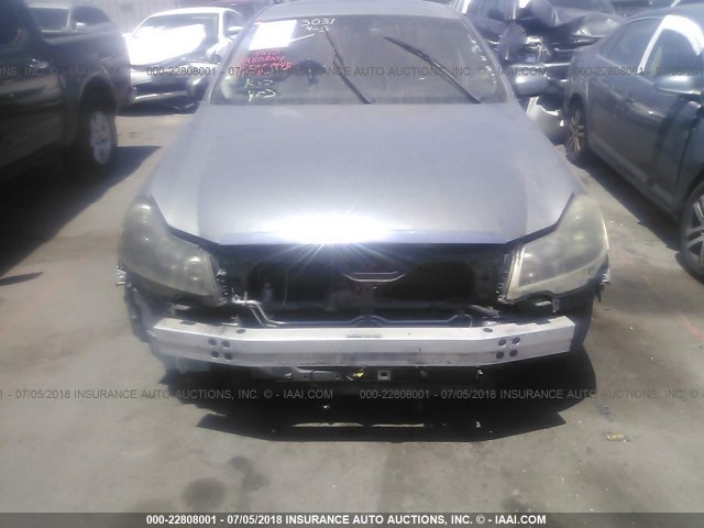 JNKBY01E36M205596 - 2006 INFINITI M45 SPORT GRAY photo 6