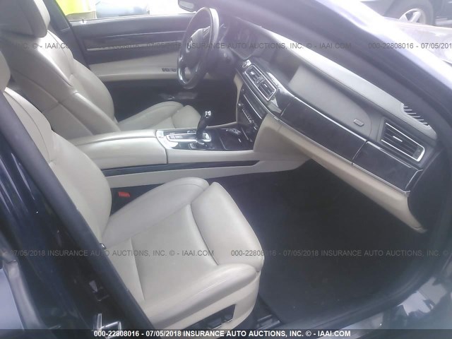 WBAKB8C53BCY66945 - 2011 BMW 750 LI Dark Blue photo 5