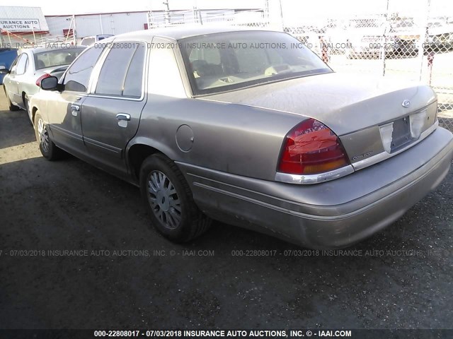 2FAFP74W83X196469 - 2003 FORD CROWN VICTORIA LX BEIGE photo 3