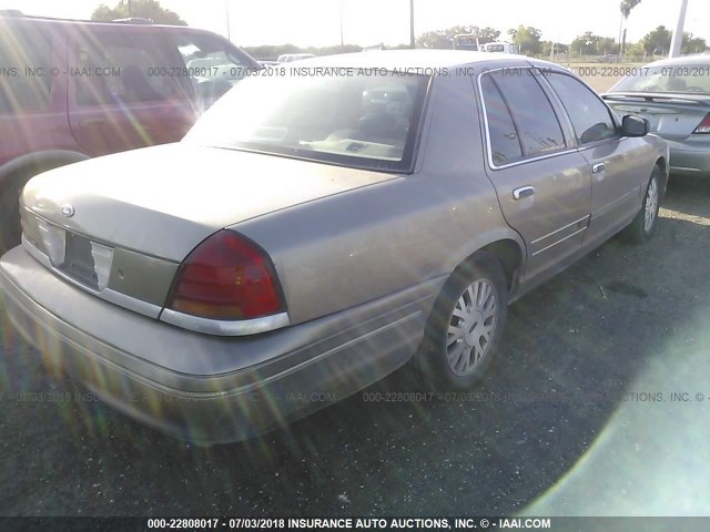 2FAFP74W83X196469 - 2003 FORD CROWN VICTORIA LX BEIGE photo 4