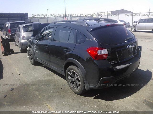 JF2GPAGC7E8291087 - 2014 SUBARU XV CROSSTREK 2.0 LIMITED BLACK photo 3