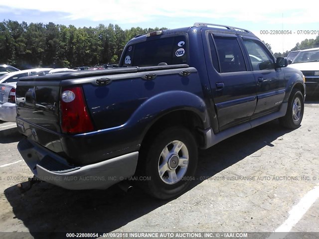 1FMZU77E22UD06758 - 2002 FORD EXPLORER SPORT TR  BLUE photo 4