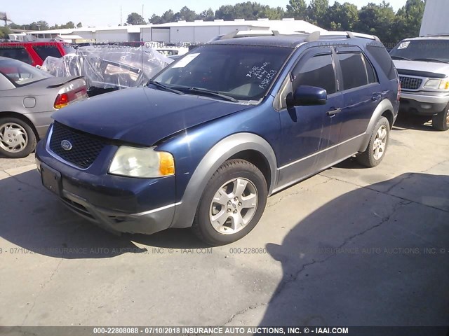 1FMZK02125GA48553 - 2005 FORD FREESTYLE SEL BLUE photo 2