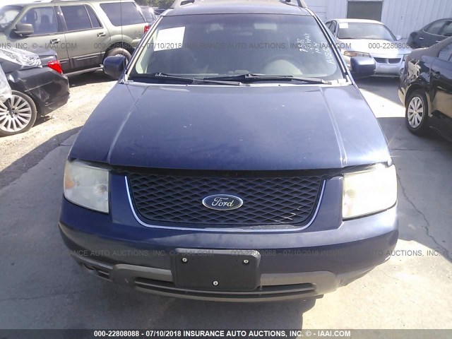 1FMZK02125GA48553 - 2005 FORD FREESTYLE SEL BLUE photo 6