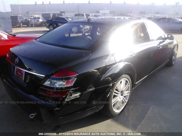 WDDNG71X99A246046 - 2009 MERCEDES-BENZ S 550 BLACK photo 4