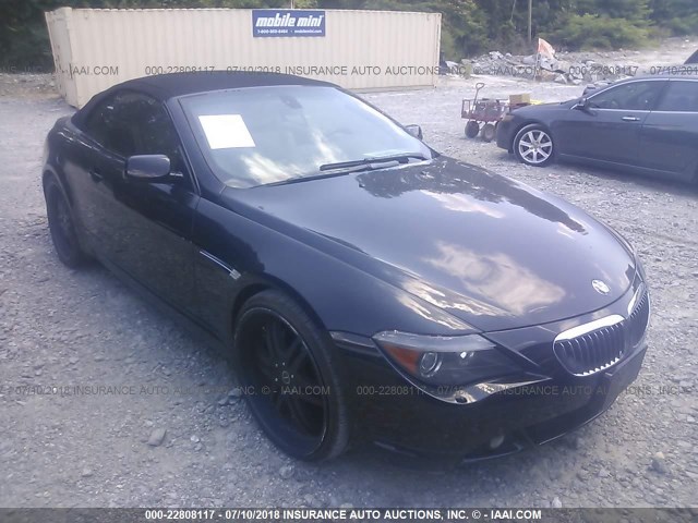 WBAEK73455B326327 - 2005 BMW 645 CI AUTOMATIC BLACK photo 1
