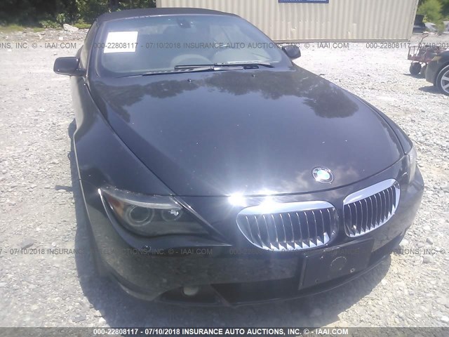 WBAEK73455B326327 - 2005 BMW 645 CI AUTOMATIC BLACK photo 6