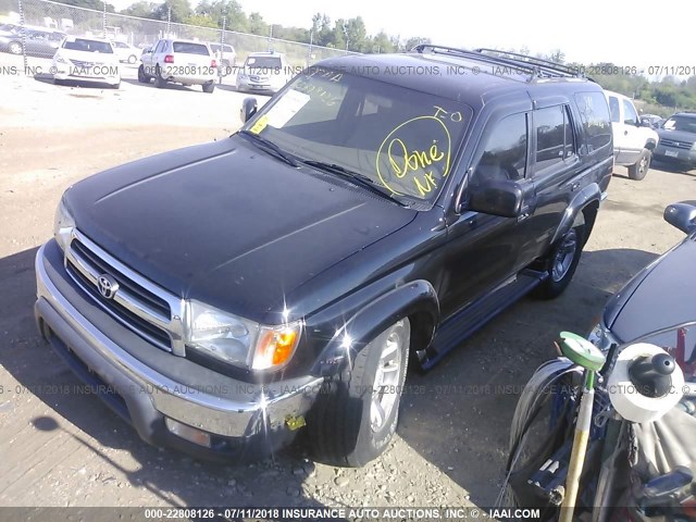 JT3HN86R6Y0310954 - 2000 TOYOTA 4RUNNER SR5 BLACK photo 2