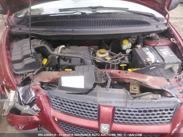 1B8GP25391B206301 - 2001 DODGE CARAVAN SE RED photo 10