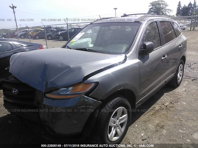 5NMSG13D09H251252 - 2009 HYUNDAI SANTA FE GLS GRAY photo 2