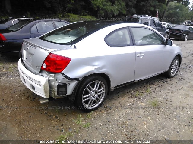 JTKDE167460119314 - 2006 TOYOTA SCION TC 银色 照片 4